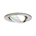 Indbygningslampe NOVA PLUS COIN LED rund, svingbar, RGBW, ZigBee styrbar IP23, jern b�rstet d�mpbar 2