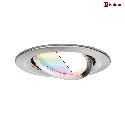 Paulmann Indbygningslampe NOVA PLUS COIN LED rund, svingbar, st med 3, RGBW, ZigBee styrbar IP23, jern brstet dmpbar 7