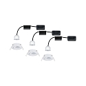 Indbygnings loftlampe NOVA MINI PLUS LED svingbar, s�t med 3 IP23, hvid mat d�mpbar