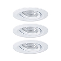 Indbygnings loftlampe NOVA MINI PLUS LED svingbar, s�t med 3 IP23, hvid mat d�mpbar