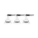 Paulmann Indbygningslampe NOVA LED stiv, s�t med 3 GU10 IP44, jern b�rstet  6,5W 470lm 4000K 36� 36� CRI >80