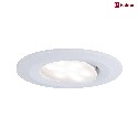 Paulmann recessed luminaire HOMESPA CALLA WHITESWITCH LED swivelling IP65, white  5,5W 360lm 2700K 100 100 CRI >80