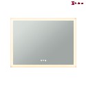Paulmann mirror with lighting HOMESPA MIRRA LED square IP44, white dimmable