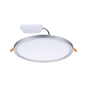 Paulmann LED Recessed Panel AERO VariFit DIM, round, IP44, � 23cm, 18W 3000K, 3-step dimmable, chrome matt