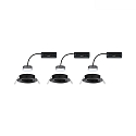 Paulmann Indbygningslampe NOVA PLUS COIN svingbar, s�t med 3 IP23, d�mpbar 6W 470lm 2700K CRI >80