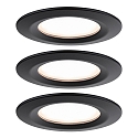 Indbygningslampe NOVA PLUS COIN stiv, s�t med 3 IP44, d�mpbar 6W 470lm 2700K CRI >80