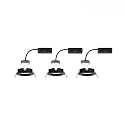 Paulmann Indbygningslampe NOVA PLUS COIN stiv, s�t med 3 IP44, d�mpbar 6W 470lm 2700K CRI >80