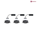 Paulmann recessed luminaire NOVA PLUS COIN swivelling, set of 3 IP65, dimmable 6W 470lm 2700K CRI >80