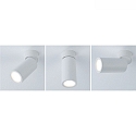 Loftlampe TURNAL COIN, hvid mat d�mpbar