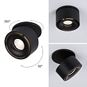 Paulmann spot SPIRCLE LED rotatable, tiltable IP20, black matt 