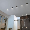 Paulmann recessed luminaire GIL COIN LED round, rigid IP44, gold, black matt dimmable 470lm 2700K CRI >80