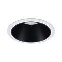 Paulmann Indbygningslampe COLE rund, stiv, g� tilbage GU10 IP23, sort mat, hvid d�mpbar CRI >80