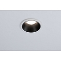 Paulmann Indbygningslampe COLE rund, stiv, g� tilbage GU10 IP23, sort mat, hvid d�mpbar CRI >80