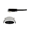 Paulmann Indbygningslampe COLE rund, stiv, g� tilbage GU10 IP23, sort mat, hvid d�mpbar CRI >80