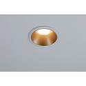Paulmann Indbygningslampe COLE rund, stiv, g� tilbage GU10 IP23, guld, hvid mat d�mpbar CRI >80
