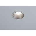 Paulmann Indbygningslampe COLE rund, stiv, g� tilbage GU10 IP23, s�lv, hvid mat d�mpbar CRI >80