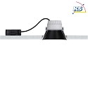Paulmann Recessed spot LED COLE IP44, fixed, incl. LED COIN Module, 230V, 6.5W 2700K460lm 100, 3-step dimmable, white / black matt