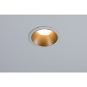 Paulmann Indbygningslampe COLE COIN LED stiv, s�t med 3 IP44, guld mat, hvid d�mpbar 6,5W 460lm 2700K 100� 100� CRI >80