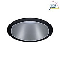 Paulmann Recessed spot LED COLE IP44, fixed, incl. LED COIN Module, 230V, 6.5W 2700K460lm 100, 3-step dimmable, black / silver