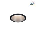 Paulmann Set of 3 Recessed spot LED COLE IP44, fixed, with LED COIN Module, 230V, 6.5W 2700K460lm 100, 3-step dimmable, black / silver