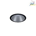 Paulmann Set of 3 Recessed spot LED COLE IP44, fixed, with LED COIN Module, 230V, 6.5W 2700K460lm 100, 3-step dimmable, black / silver