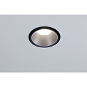 Paulmann Set of 3 Recessed spot LED COLE IP44, fixed, with LED COIN Module, 230V, 6.5W 2700K460lm 100�, 3-step dimmable, black / silver