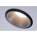 Paulmann Set of 3 Recessed spot LED COLE IP44, fixed, with LED COIN Module, 230V, 6.5W 2700K460lm 100�, 3-step dimmable, black / silver