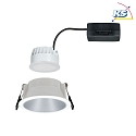 Paulmann Recessed spot LED COLE IP44, fixed, incl. LED COIN Module, 230V, 6.5W 2700K460lm 100, 3-step dimmable, white / silver