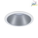 Paulmann Recessed spot LED COLE IP44, fixed, incl. LED COIN Module, 230V, 6.5W 2700K460lm 100, 3-step dimmable, white / silver