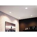 Paulmann Recessed spot LED COLE IP44, fixed, incl. LED COIN Module, 230V, 6.5W 2700K460lm 100�, 3-step dimmable, white / silver