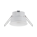 Paulmann Indbygningslampe CYMBAL COIN LED stiv IP20, hvid mat d�mpbar