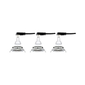 Paulmann recessed luminaire NOVA LED round, swivelling, set of 3 GU10 IP23, brushed iron  19,5W 460lm 2700K 38� 38� CRI >80