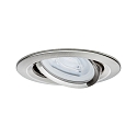 Paulmann recessed luminaire NOVA LED round, swivelling, set of 3 GU10 IP23, brushed iron  19,5W 460lm 2700K 38� 38� CRI >80