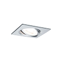 Paulmann recessed luminaire NOVA LED square, swivelling, set of 3 GU10 IP23, aluminium  19,5W 460lm 2700K 38� 38� CRI >80
