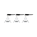 Paulmann recessed luminaire NOVA LED round, rigid, set of 3 GU10 IP44, white matt  460lm 2700K 38� 38� CRI >80