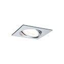 Paulmann recessed luminaire NOVA COIN LED square, swivelling, set of 3 IP23, aluminium  19,5W 460lm 2700K 100� 100� CRI >80
