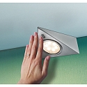 Paulmann LED M�bler Lampe PIR LED Skab armatur, s�t af 3, 3x2,8W, 12VA, 230V/12V, jern b�rstet