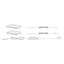 Paulmann LED M�bler Lampe VANE LED Skab armatur, firkantet, 2x6,7W, 15VA, 230V/12V, 105x140mm, hvid matt