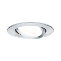 Paulmann Indbygningslampe Nova, IP23, rund, s�t af 1, ekskl. lyskilde, maks. 35W, GU10, aluminium