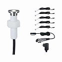 Paulmann Paulmann Plug&Shine s�t af 5 Indbygningslampe MicroPen II IP67 3000K 5x0,22W rustfrit st�l, inkl. transformer