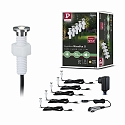 Paulmann Paulmann Plug&Shine s�t af 5 Indbygningslampe MicroPen II IP67 3000K 5x0,22W rustfrit st�l, inkl. transformer