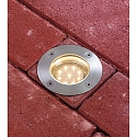 Paulmann LED Floor recessed luminaire SPECIAL LINE set, round, 1,2W, 2700K, 230V, 110mm, stainless steel