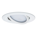 Paulmann Indbygningslampe LED Coin Slim, IP23, rund, 6,8W, s�t af 1 d�mpbar og drejelig, hvid