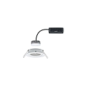 Paulmann Indbygningslampe LED Coin Slim, IP23, rund, 6,8W, s�t af 1 d�mpbar og drejelig, hvid