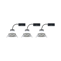 Paulmann Paulmann Indbygningslampe LED Coin Slim, IP23, rund, 6,8W, s�t af 3 d�mpbar og drejelig, jern