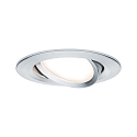Paulmann Indbygningslampe LED Coin Slim, IP23, rund, 6,8W, s�t af 1 d�mpbar og drejelig, aluminium