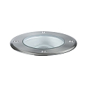 Paulmann Paulmann Plug&Shine Gulvindbygningslampe IP67 6W 24V s�lv drejelig, 609lm, 3000K, 20� svingomr�de