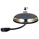Paulmann Paulmann Plug&Shine Gulvlampe IP67 24V 3000K antracit dobbelt, betr�des, 2x 3W, 2x 350lm, 180� drejelig r�kkevidde