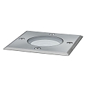 Paulmann Paulmann Gulvindbygningslampe IP67 3,5W GU10 rustfrit st�l, 108x108mm firkantet