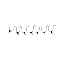 Paulmann Paulmann Plug&Shine Lys string IP44 3000K 24V med 7 Lamper